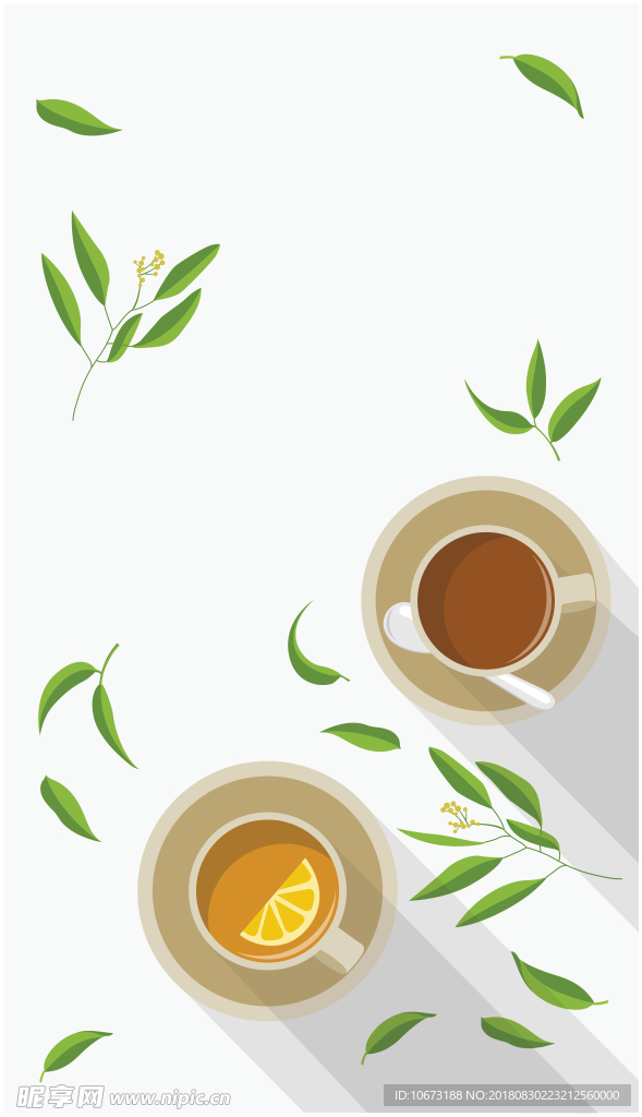 茶叶背景图