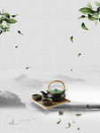 中国风茶背景