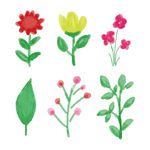 卡通花