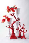 后现代创意装饰红色小树烛台
