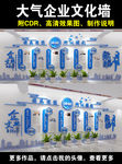 简约大气企业文化墙