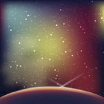 五彩缤纷的现代星系背景
