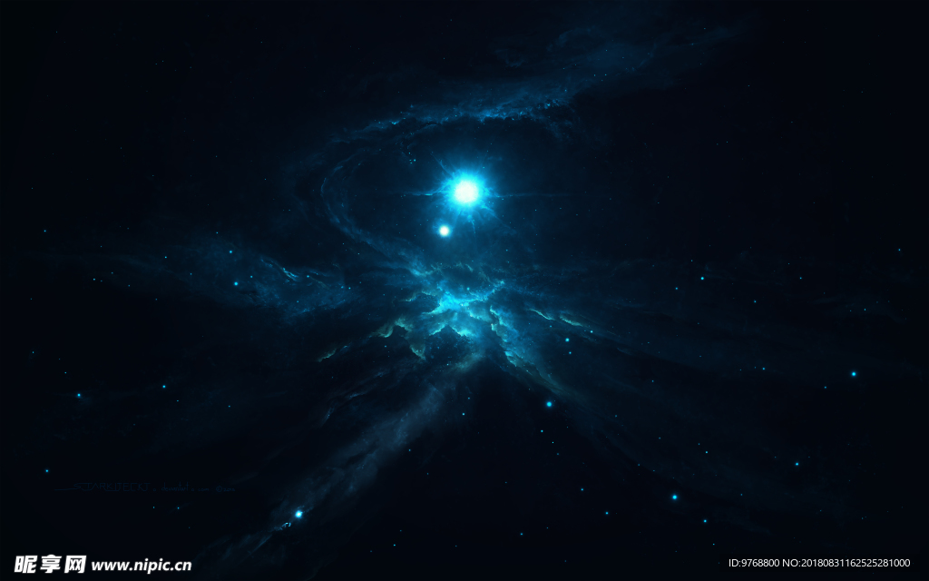 宇宙星空 装饰画 星空背景墙