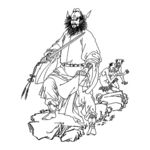 钟馗白描图