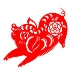猪年剪纸花纹