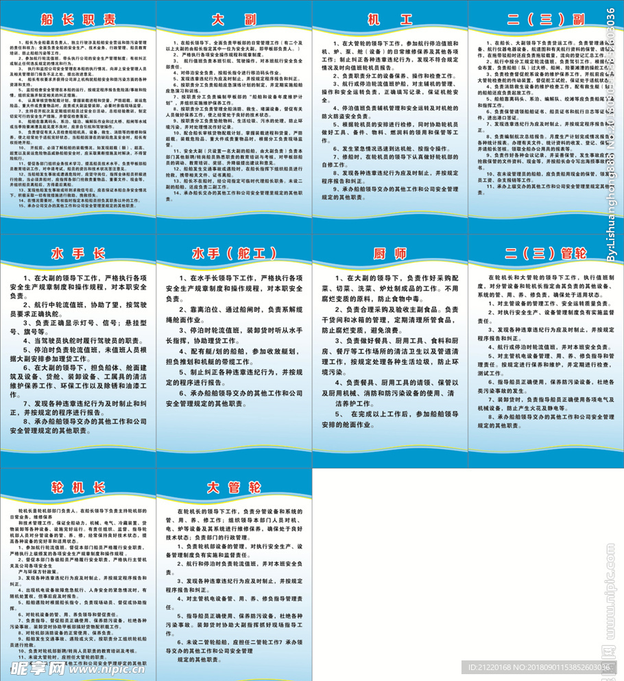 航运制度牌