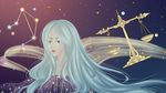十二星座之天秤座梦幻唯美插画