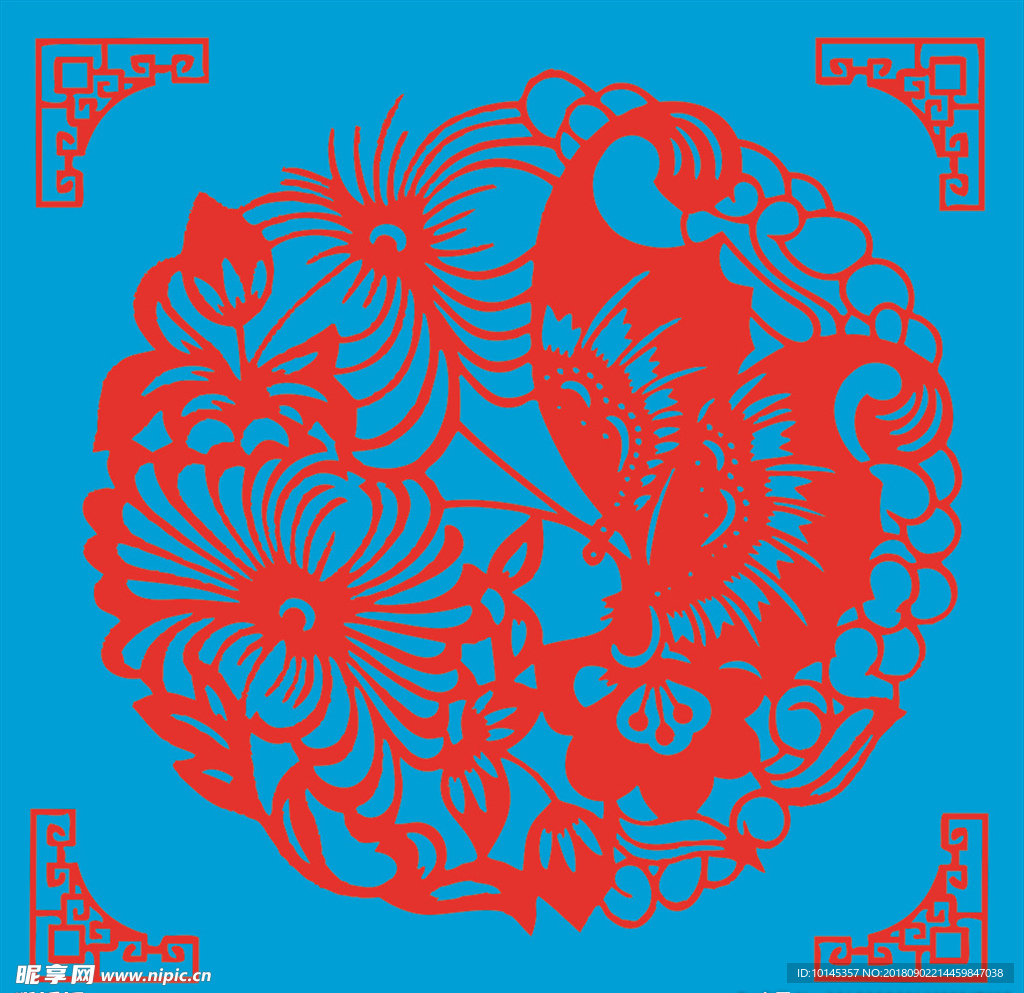 蝶恋花剪纸