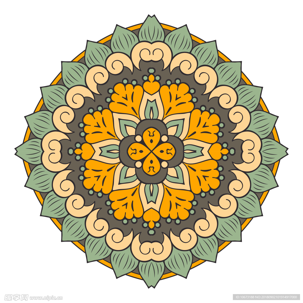 古典花纹
