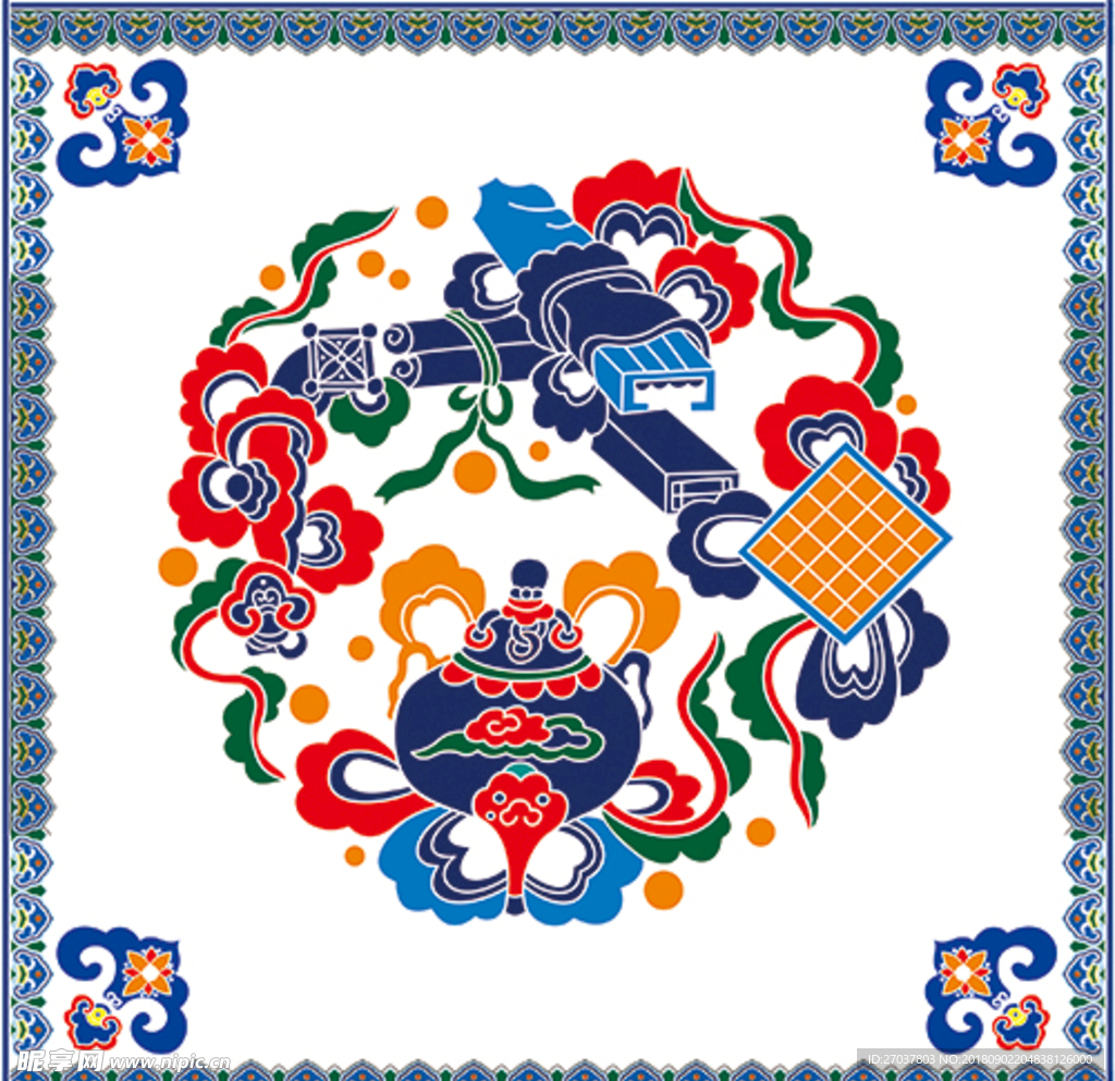 中式花纹图案系列17
