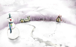 雪景插画