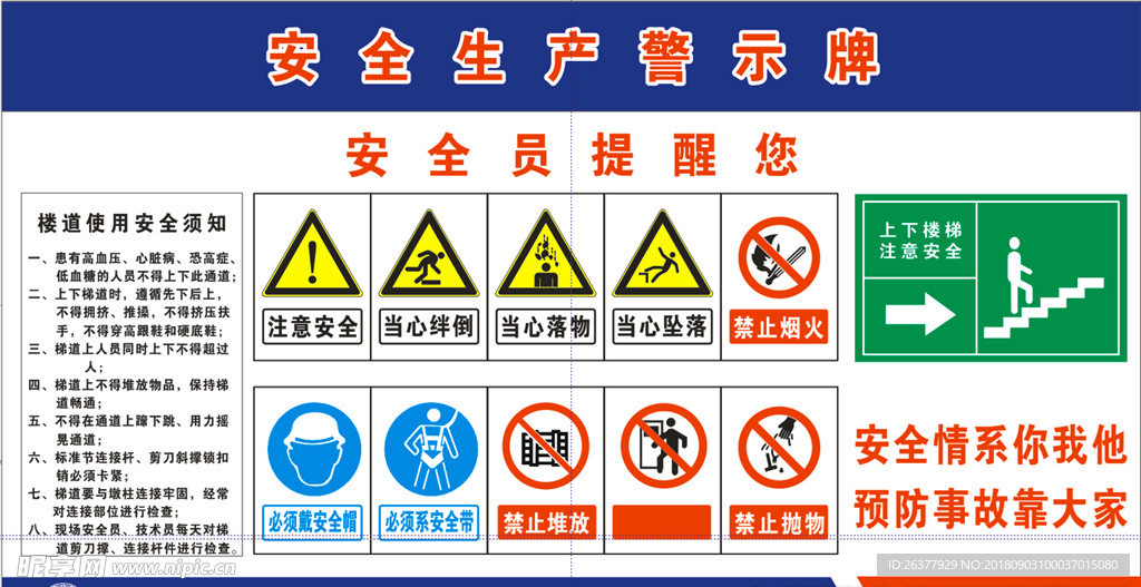 安全生产管理牌