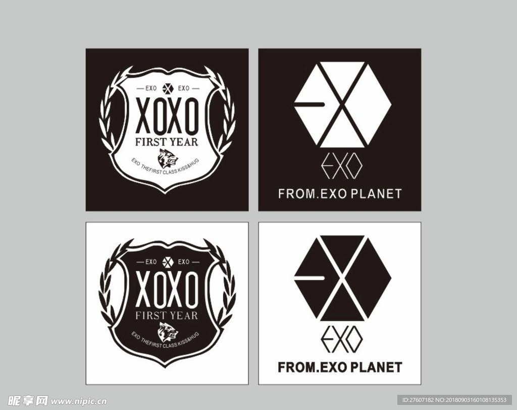 EXO周边图案