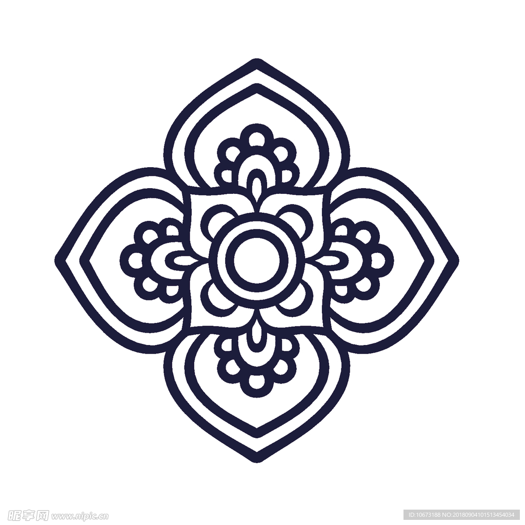 矢量花纹