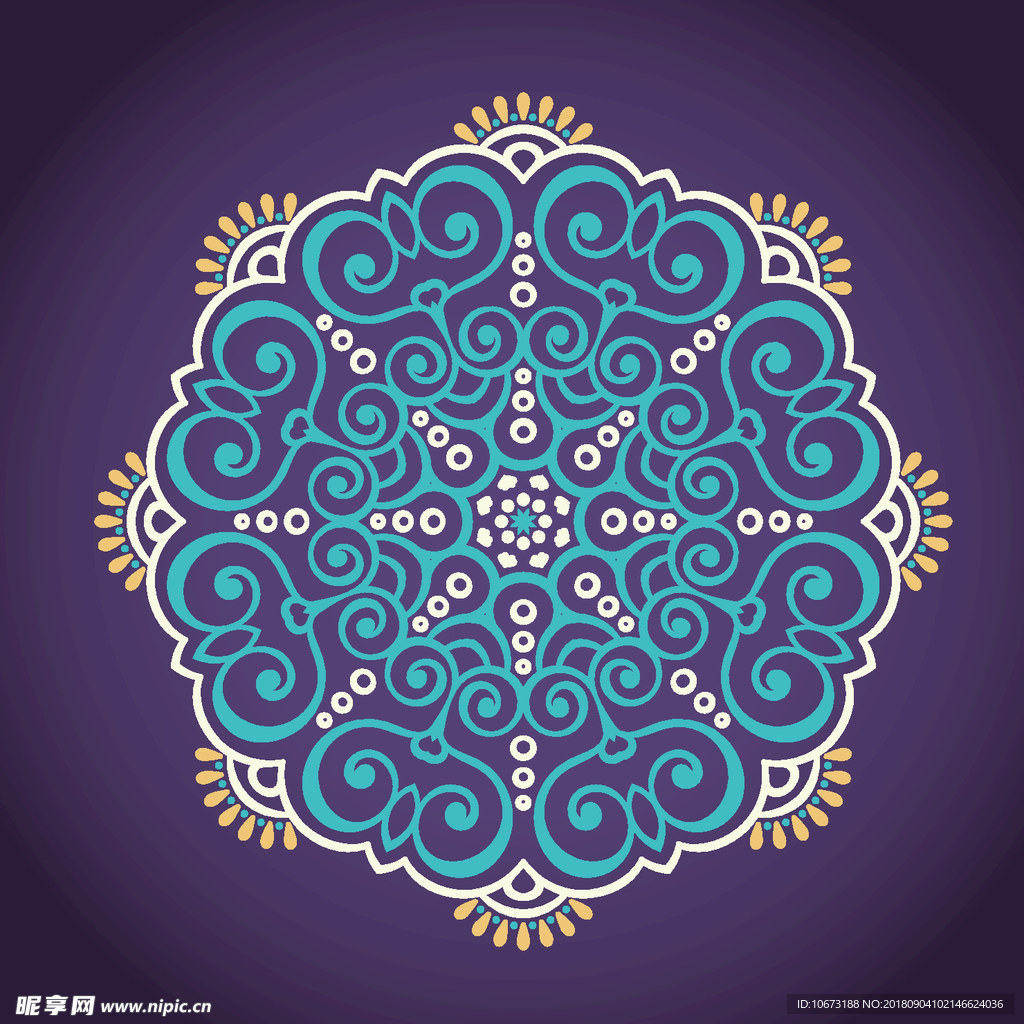 矢量花纹