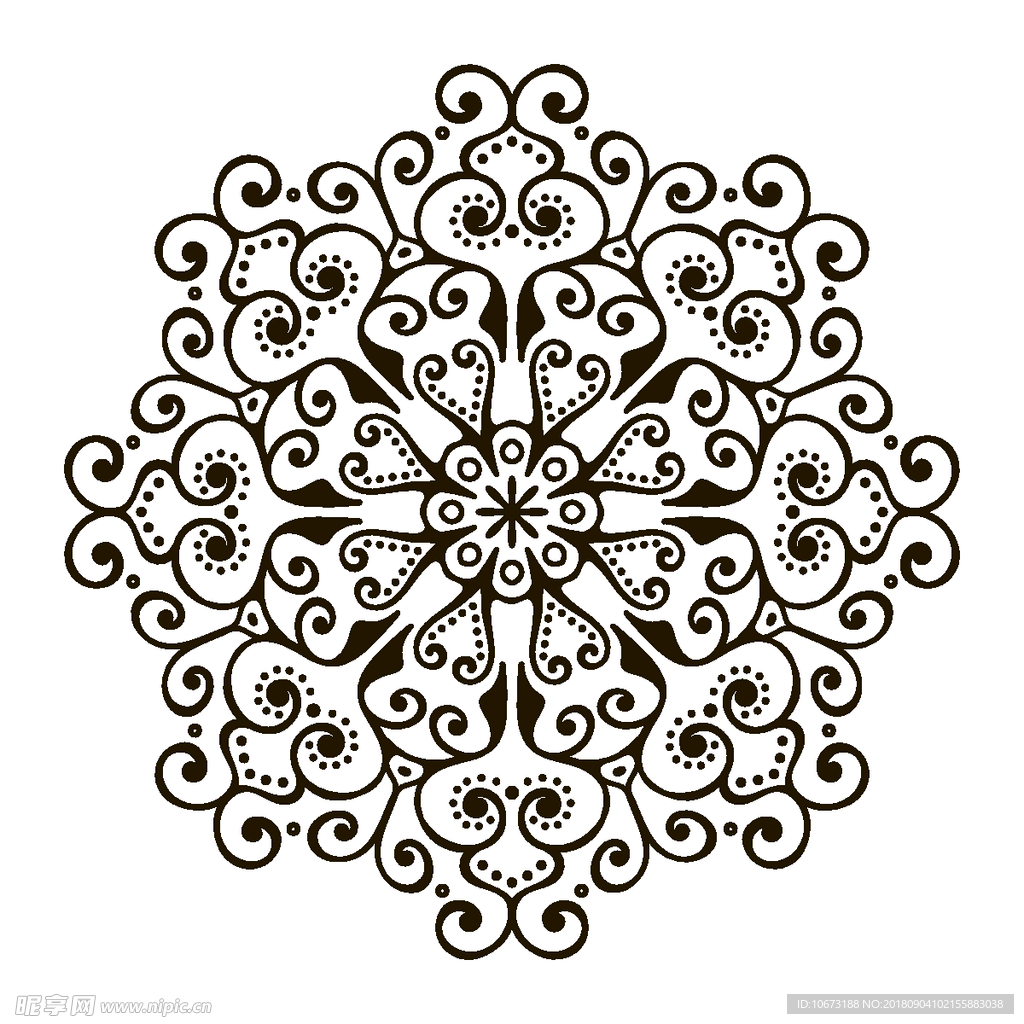 矢量花纹