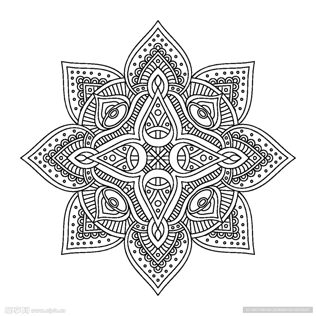 矢量花纹