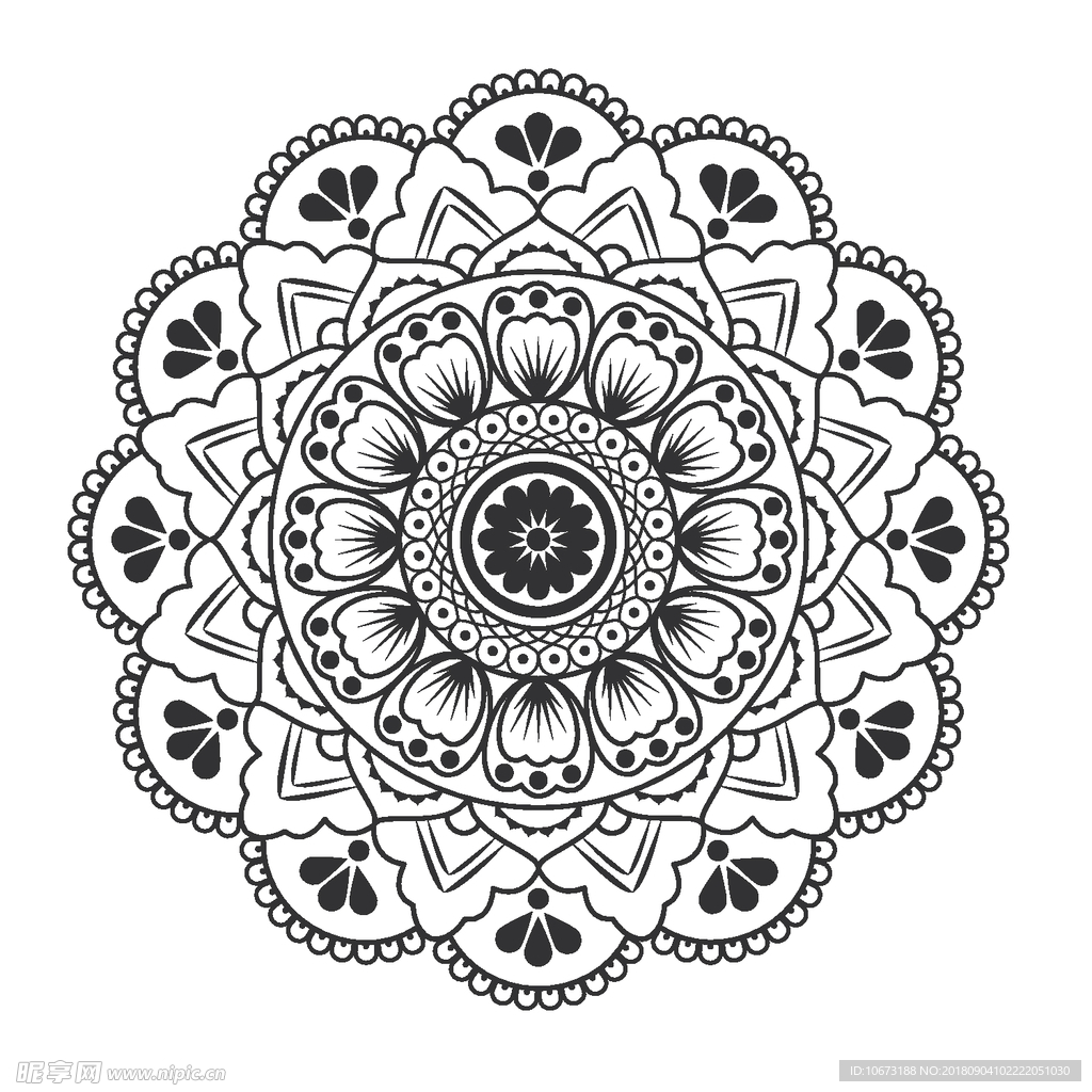 矢量花纹