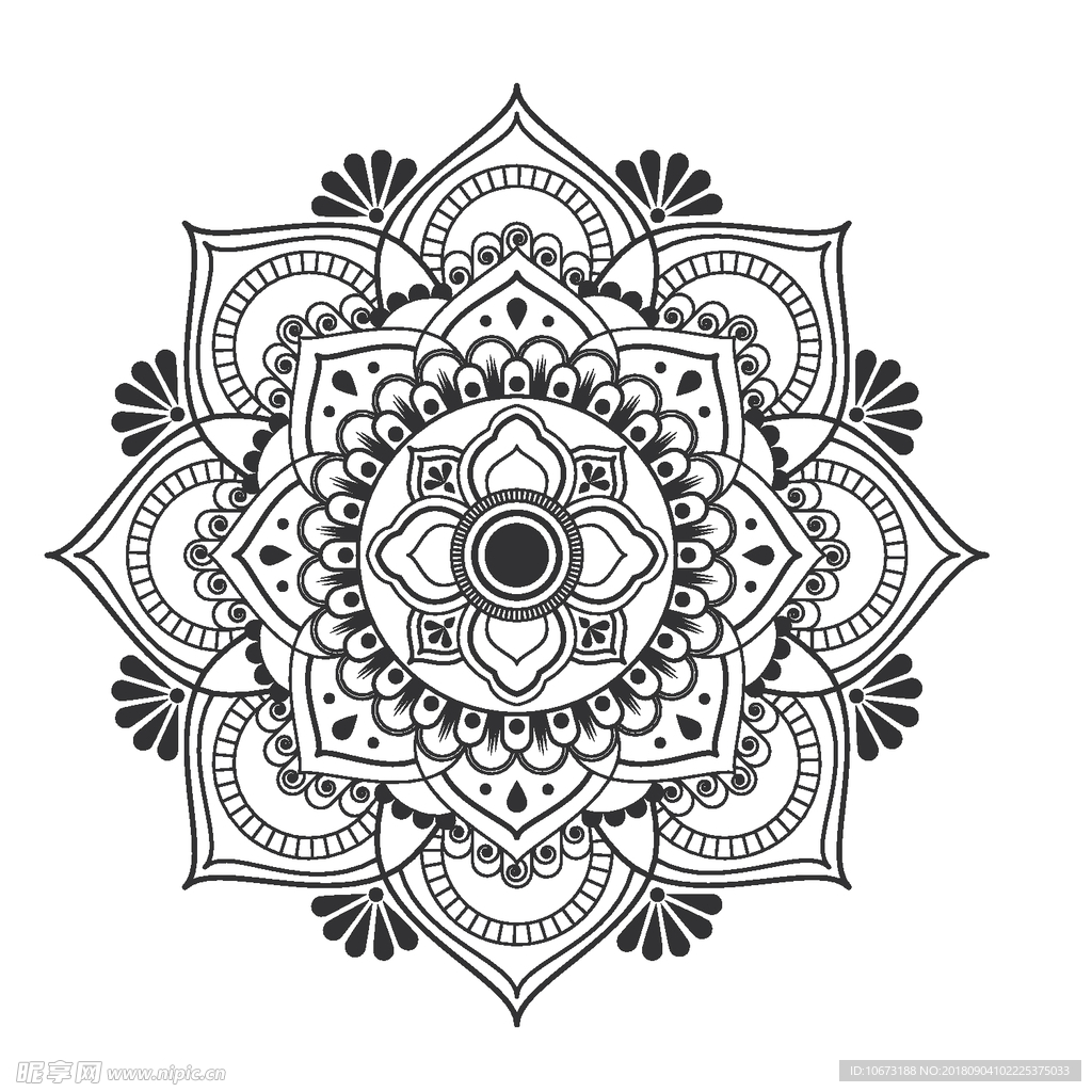 矢量花纹
