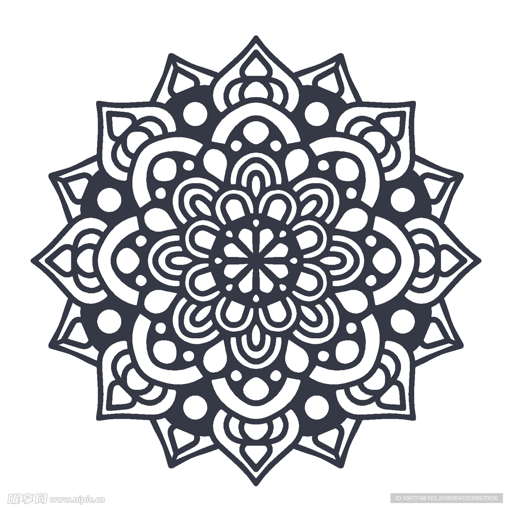 矢量花纹
