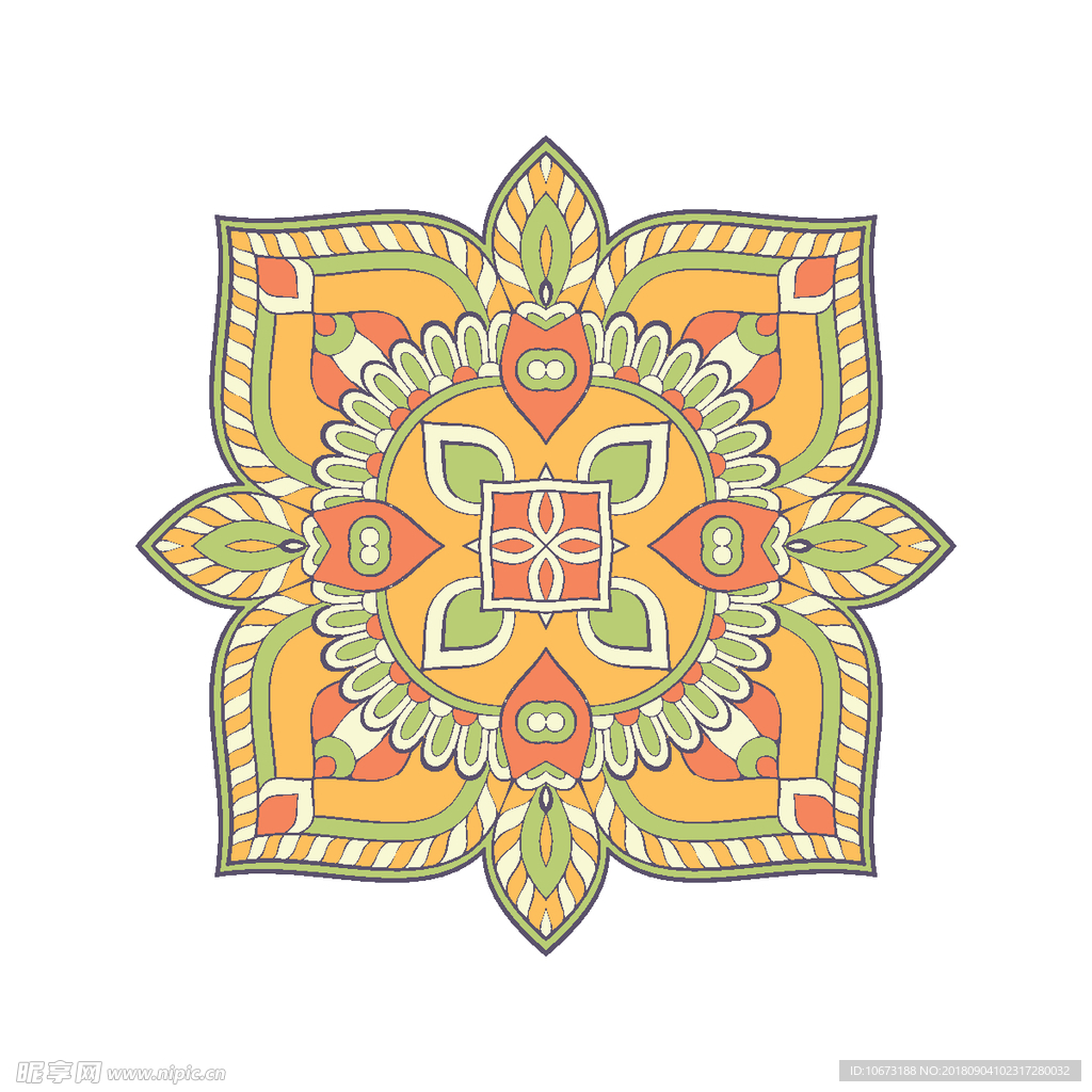 矢量花纹