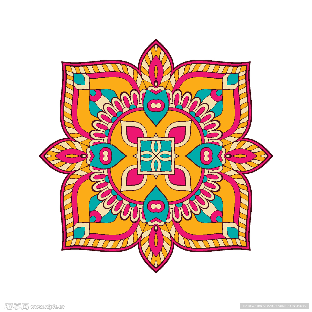 矢量花纹