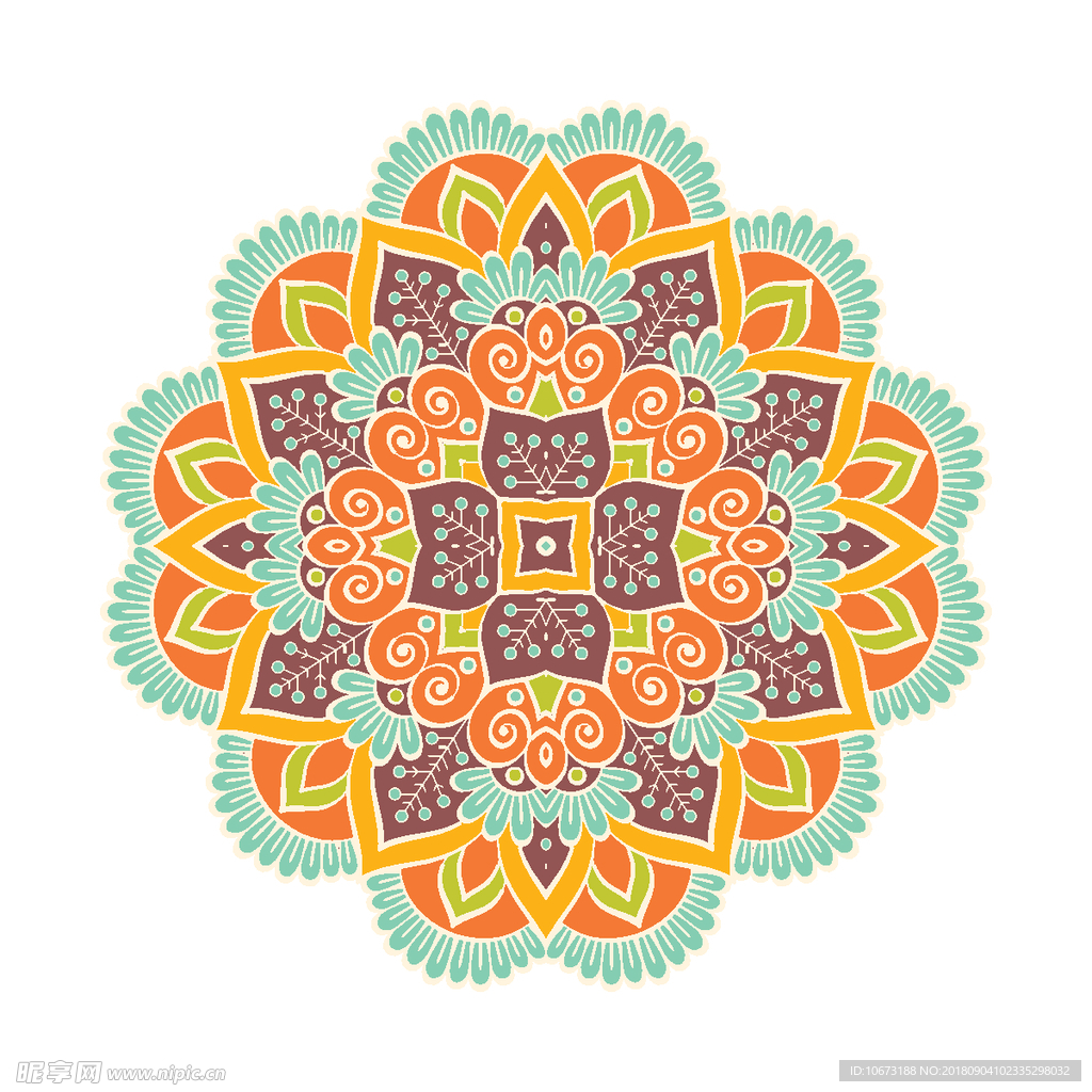 矢量花纹