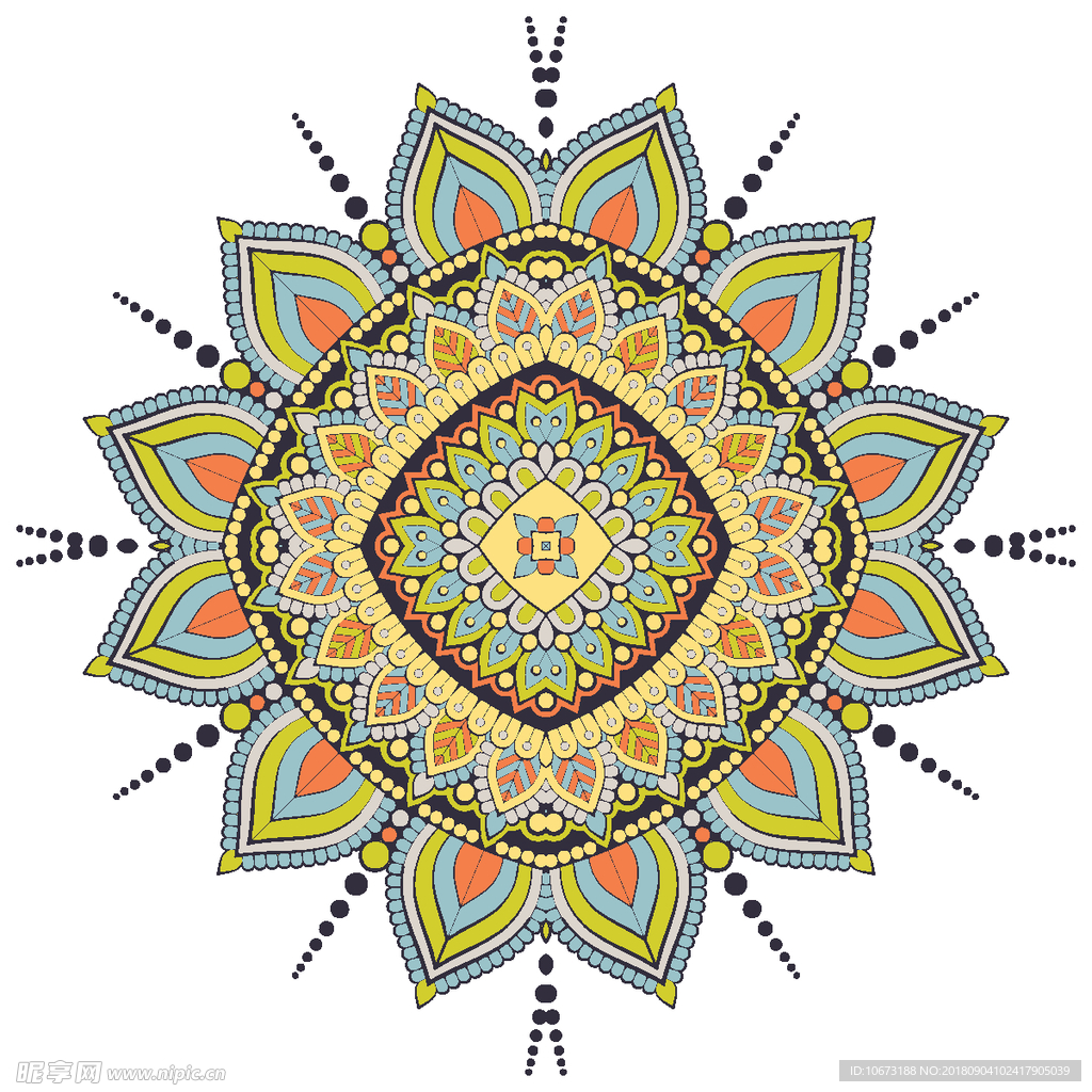矢量花纹