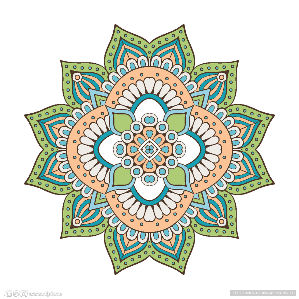 矢量花纹
