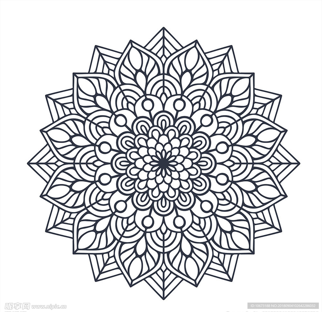 矢量花纹