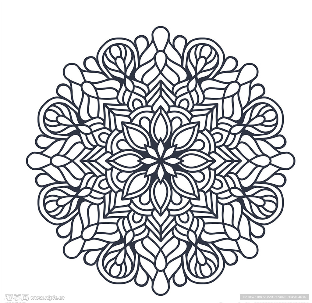 矢量花纹