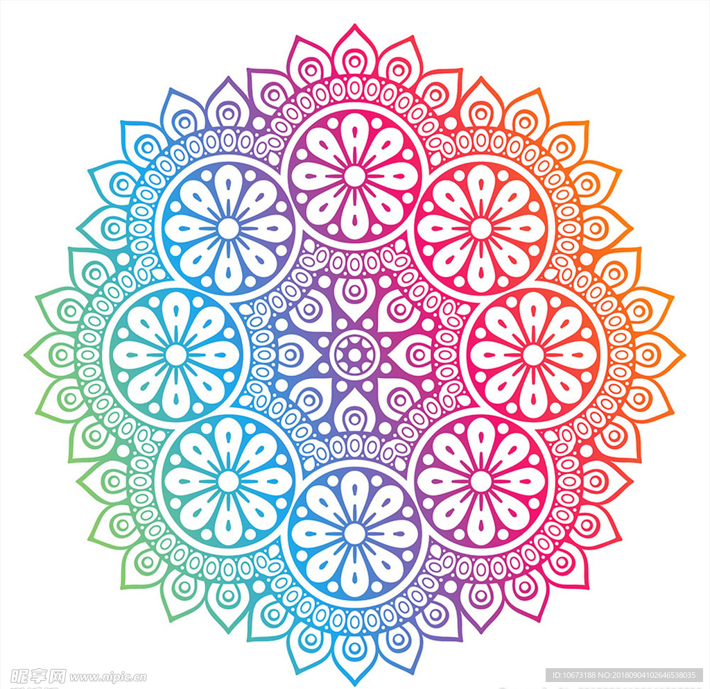 矢量花纹