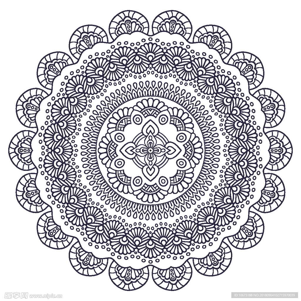 矢量花纹