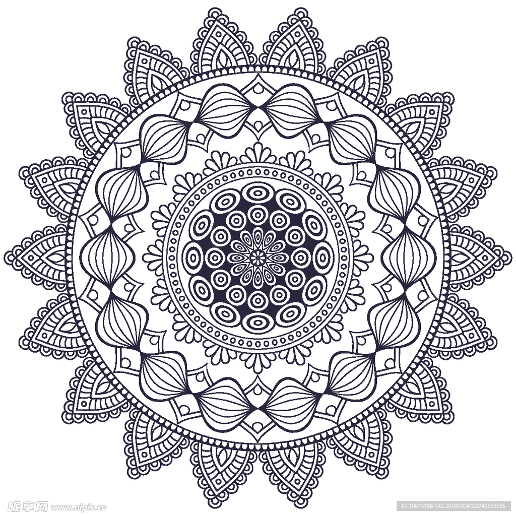 矢量花纹