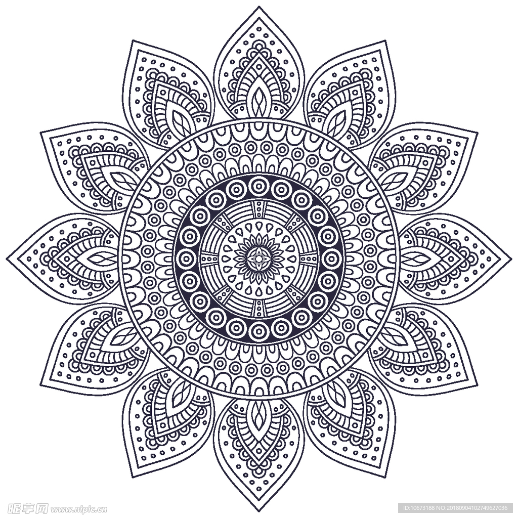 矢量花纹
