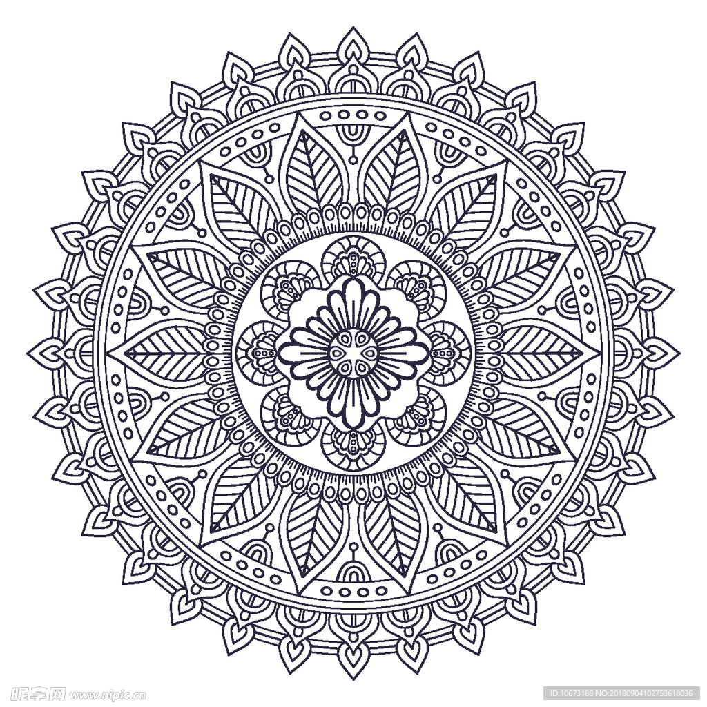 矢量花纹