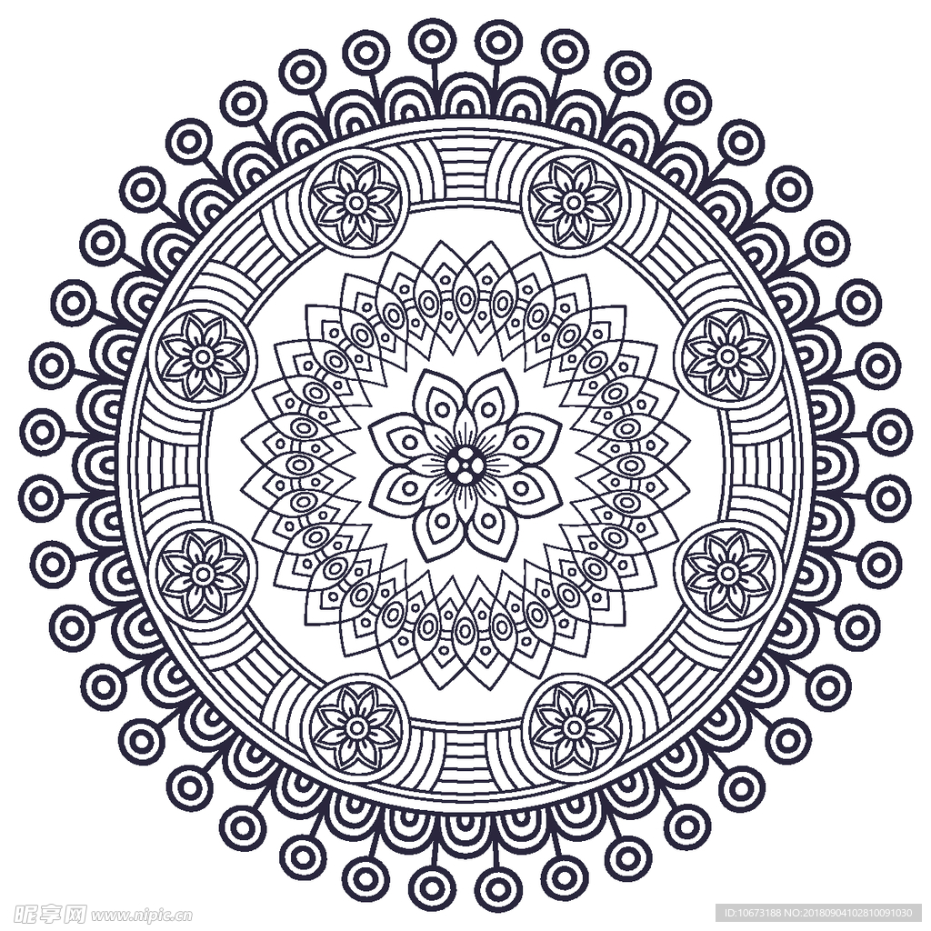 矢量花纹