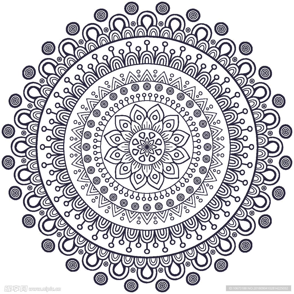 矢量花纹