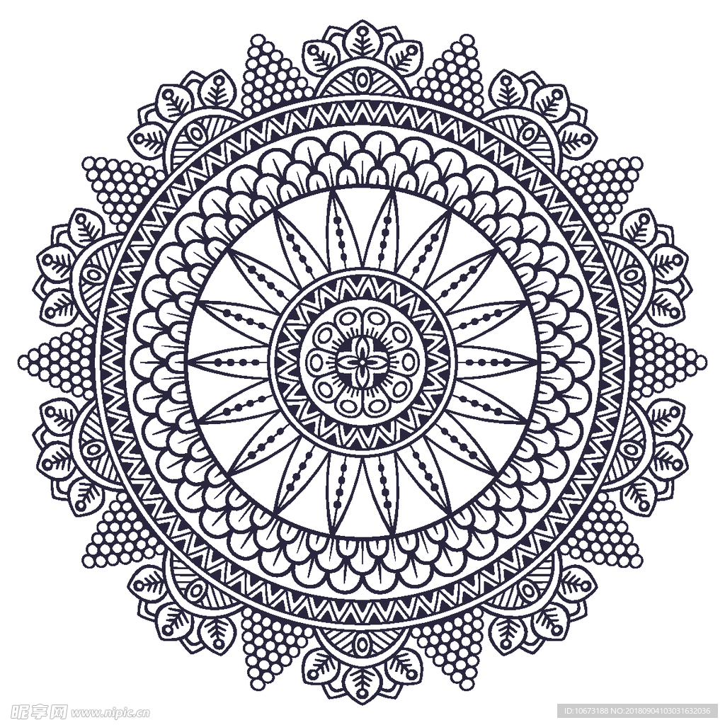 矢量花纹