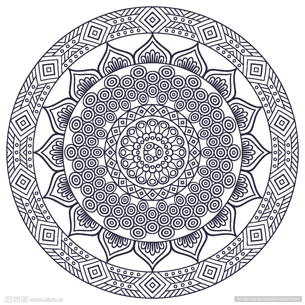 矢量花纹