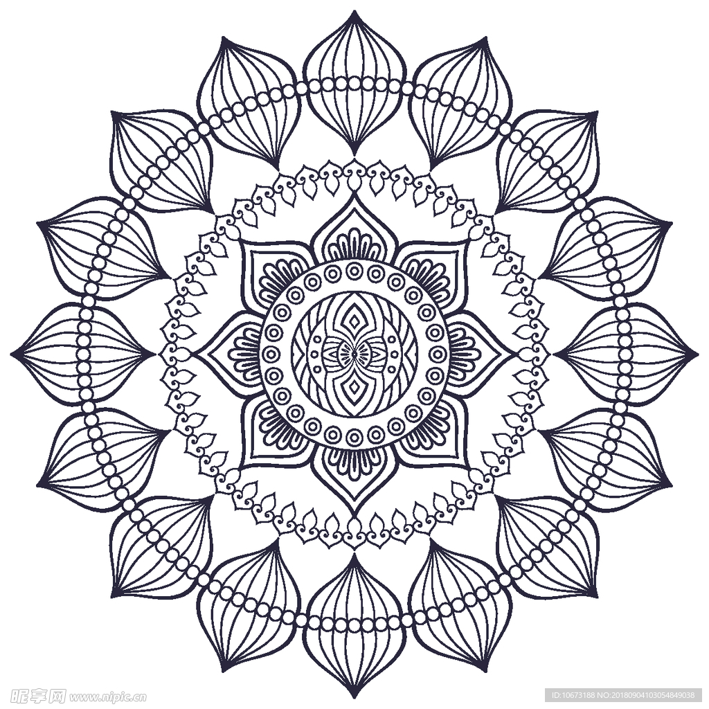 矢量花纹