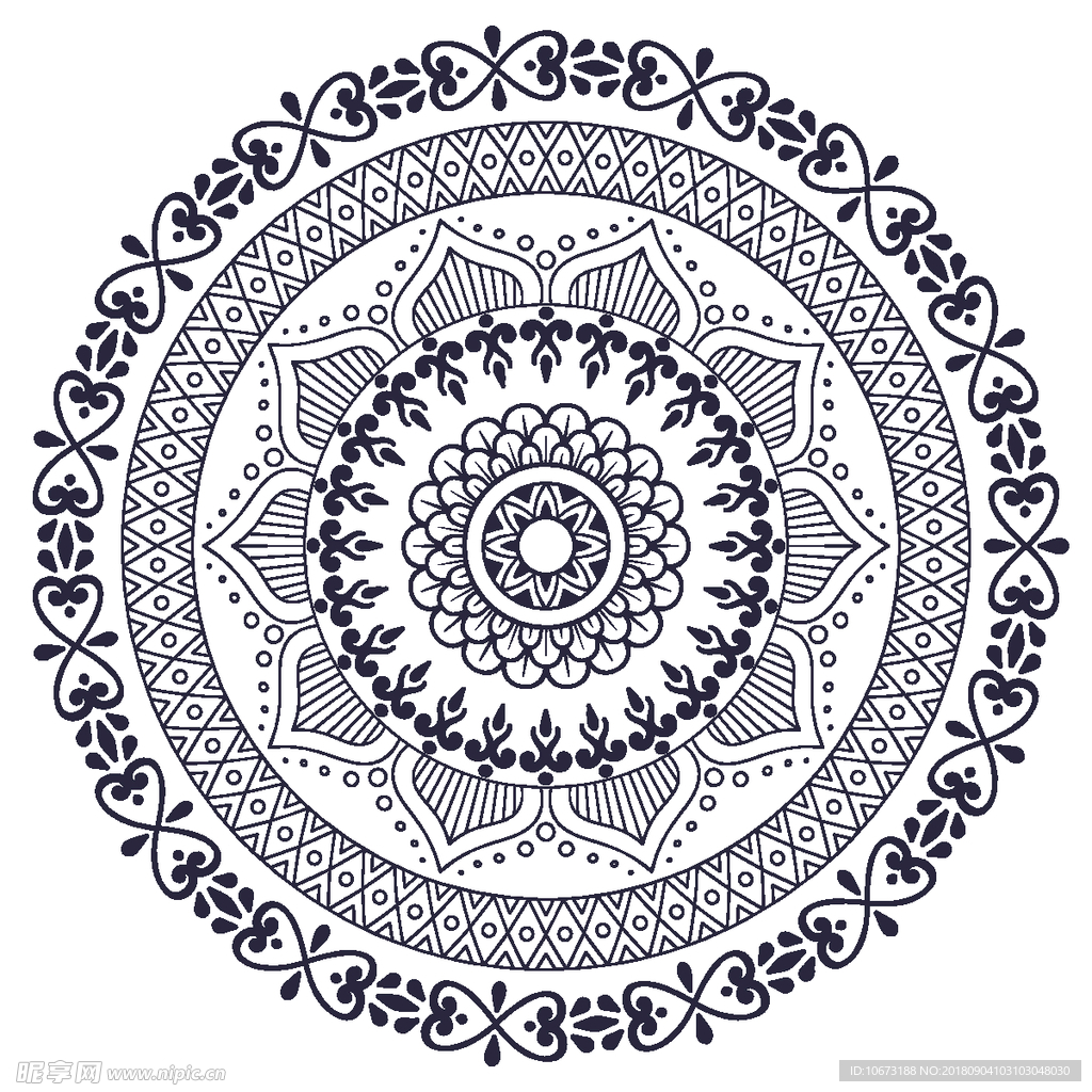 矢量花纹