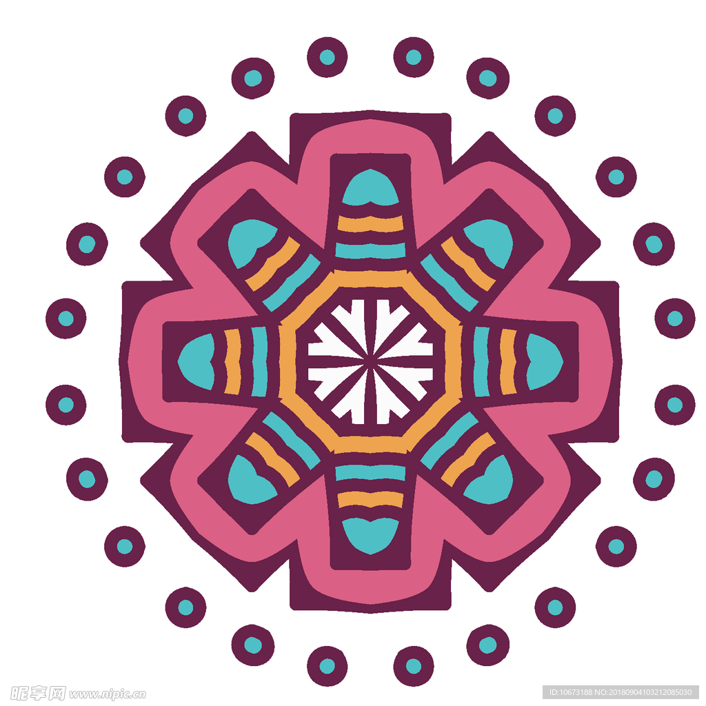 矢量花纹