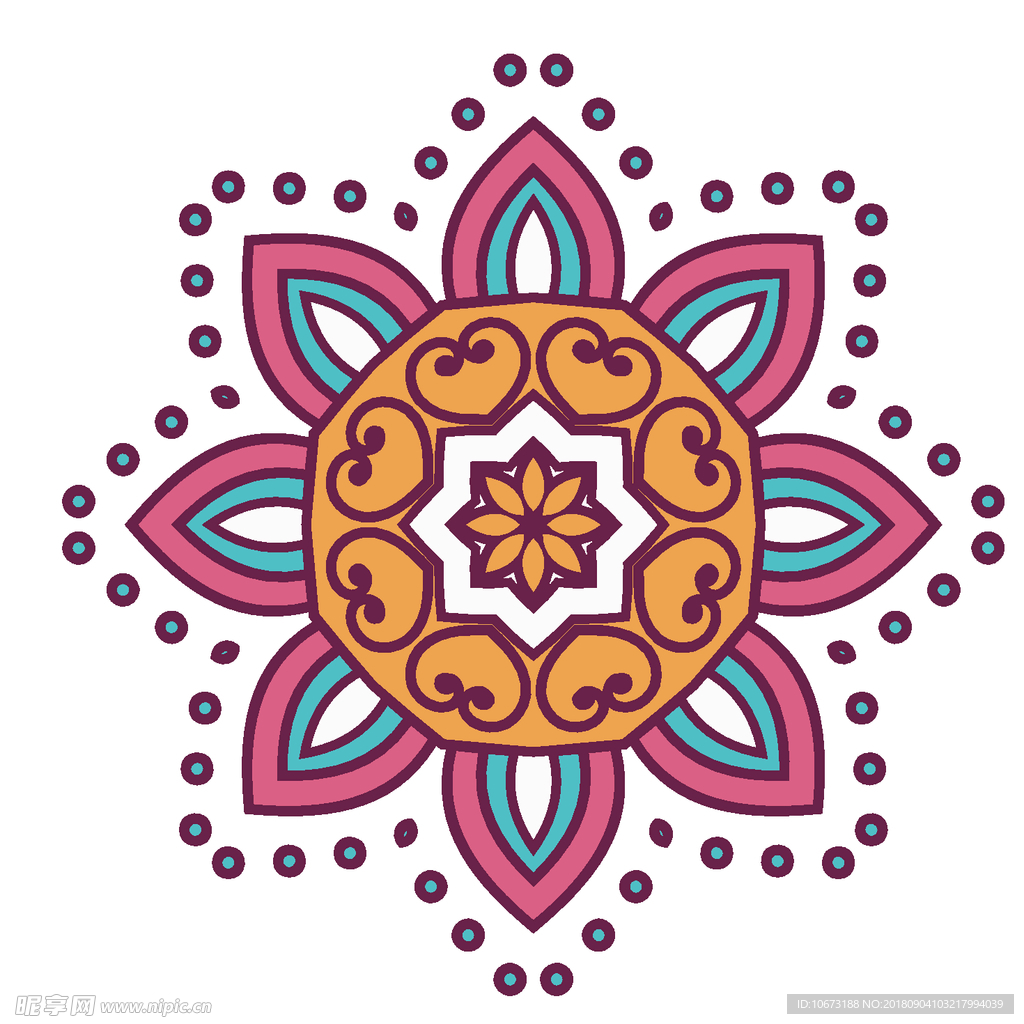 矢量花纹