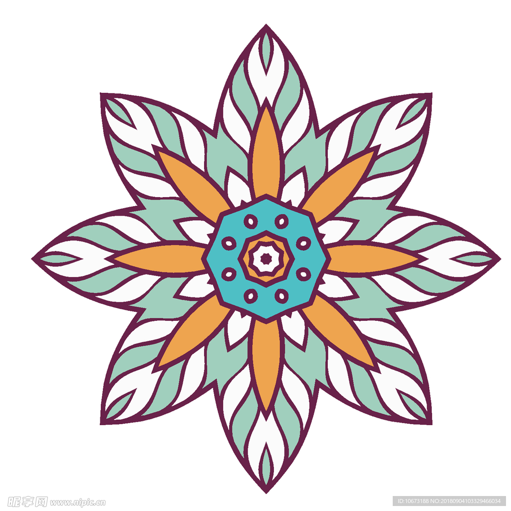 矢量花纹