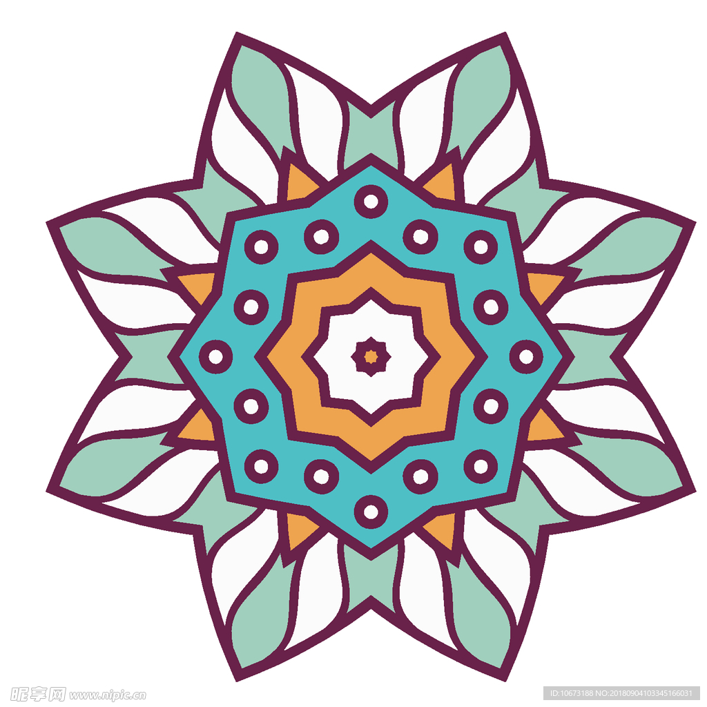 矢量花纹