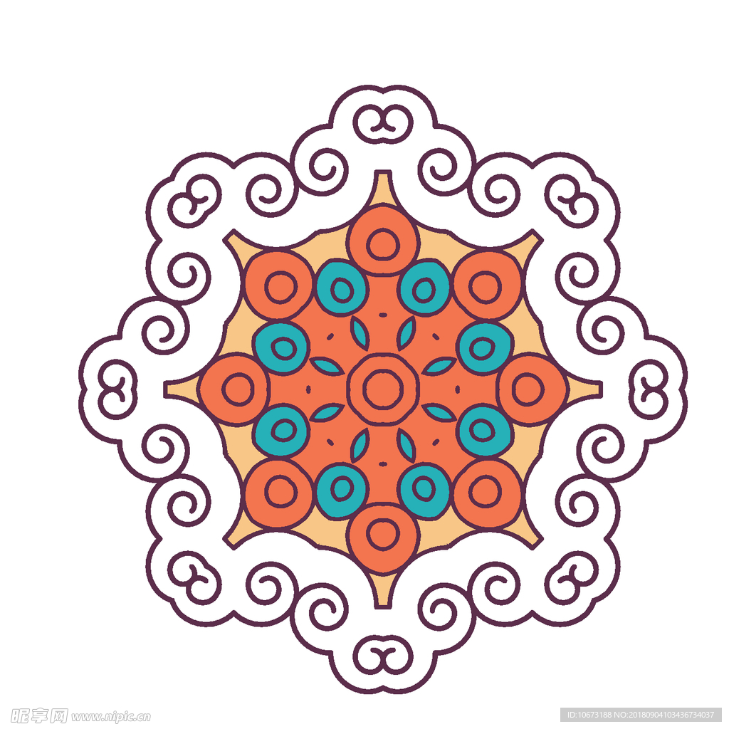 矢量花纹