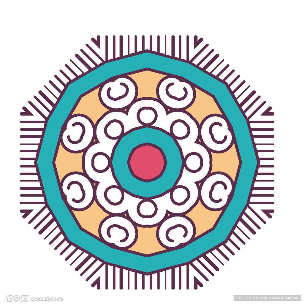 矢量花纹