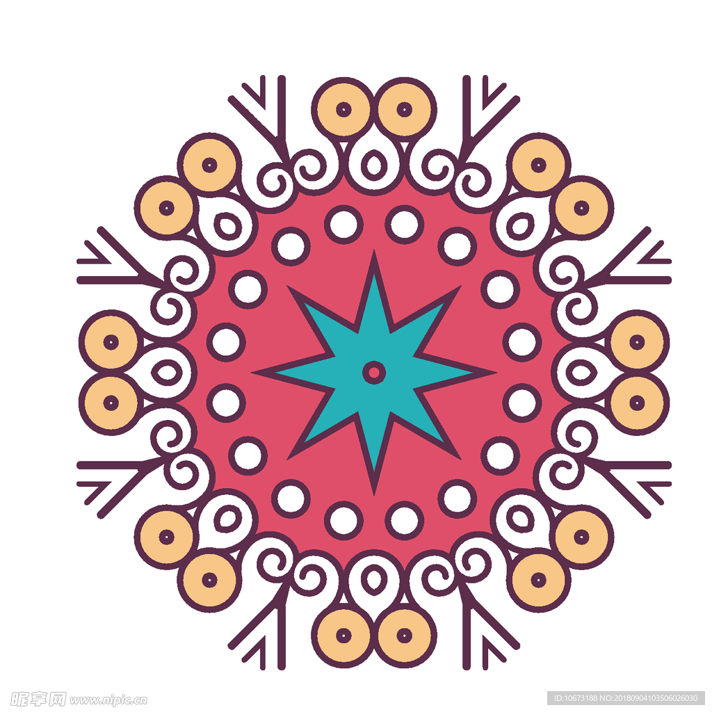 矢量花纹