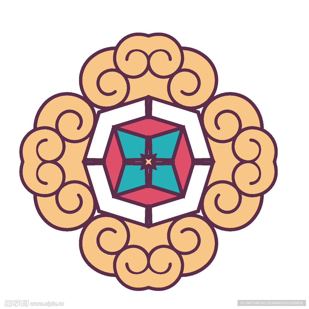 矢量花纹
